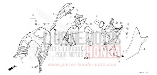 COUVERCLE/BUSE CB750AP de 2023